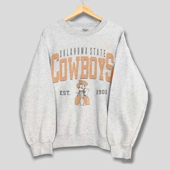 1901 Style Oklahoma State Cowboys Football Sweatshirt, Oklahoma State University - Picture 1 of 2
